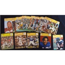 1977-79 SPORTS CASTERS LOT (45) DIFFERENT, JIM BROWN, WALTER PAYTON, NAMATH