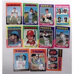 1975 TOPPS MINI NEAR SET - MISSING 106 CARDS - ALL MAJOR STARS INCLUDED - VGEX