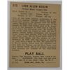 Image 2 : 1940 PLAYBALL #232 GOOSE GOSLIN CARD - NMMT - MT - VERY SHARP CORNERS - CLEAN