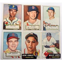 4 - 1952 TOPPS & 2-1953 TOPPS BASEBALL CARDS, 52T #63, #72, #199, #242 VG-VGEX