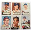 Image 1 : 4 - 1952 TOPPS & 2-1953 TOPPS BASEBALL CARDS, 52T #63, #72, #199, #242 VG-VGEX