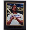 Image 1 : HANK AARON AUTOGRAPHED 8X10 COLOR PHOTO / MATTED / COA by MFP