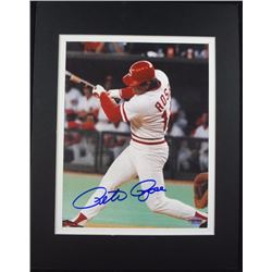 PETE ROSE AUTOGRAPHED 8x10 COLOR PHOTO - COA by YMC