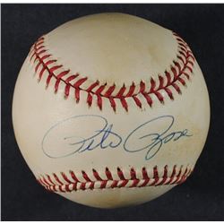 PETE ROSE AUTOGRAPHED BASEBALL, COA by MADISON SPORTS