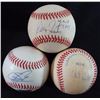 Image 1 : 3 - AUTOGRAPHED BASEBALLS; SEAN CASEY w/JUST COA, GEORGE FOSTER & ALBERT BELLE