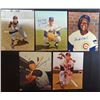 Image 1 : 5 - AUTOGRAPH PHOTOS, EDDIE MATHEWS, BILL MAZEROSKI, BUCK O'NEIL, J.C. MARTIN &