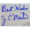 Image 5 : 5 - AUTOGRAPH PHOTOS, EDDIE MATHEWS, BILL MAZEROSKI, BUCK O'NEIL, J.C. MARTIN &