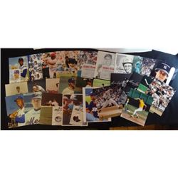 29 - AUTOGRAPHED BASEBALL PHOTOS, GEORGE KELL, FERGIE JENKINS, DEREK JETER, TONY