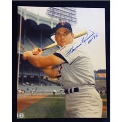 HARMON KILLEBREW AUTOGRAPH 8x10 with SHOW TICKEY as COA & PHOTO of SIGNING