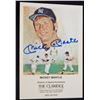Image 1 : MICKEY MANTLE AUTOGRAPHED 3 1/2 x 6  ADVERTISEMENT CARD - THE CLARIDGE HOTEL