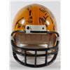Image 2 : GOLD MINI HELMET with 13 SIGNATURES - EARL CAMPBELL, ARCHIE GRIFFIN , PLUS