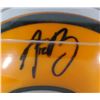 Image 2 : AARON RODGERS AUTOGRAPHED NFL GREEN BAY PACKERS MINI HELMET