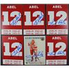 Image 1 : LOT of 6 - SID ABEL HOCKEY AUTOGRAPHED CARDS - COA by OUTFIELD SPORTS CARDS