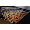 Image 1 : 7 - VINTAGE PENNANTS - 3-FOOTBALL & 5-BASEBALL - YANKEES, ASTROS, TIGERS