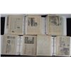 Image 1 : 4 - BINDERS of DETROIT RED WINGS NEWS PAPERS / CLIPPINGS / PICTURES from 1950/60
