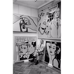 ROY LICHTENSTEIN ATTHE LEO CASTELLI GALLERY IN NEW YORK...