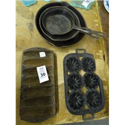 Lot of Cast Iron Cookware - unmarked