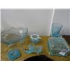 Image 1 : Lot of Blue Depression Glass - No Shipping
