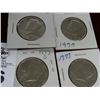 Image 1 : 1972, 1973 or 1977 Kennedy Half Dollars - 4 Times the Money