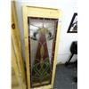 Image 1 : 2 Leaded Glass Panels - 2 Times the Money