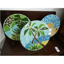 Mosaic Plates w/Stands