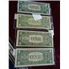 Image 2 : 4 Blue Seal Silver Certificates - 4 Times the Money
