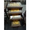 Image 1 : Oriental Carved Nesting Table Set