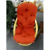 Image 1 : Red Cushion Pine Chair