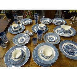 Lot of Currier & Ives China - No Shipping