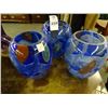 Image 1 : 3 Art Glass Vases - 3 Times the Money
