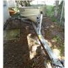 Image 2 : Aluminum 14' V-Hull FL9320CM Boat w/Magic Tilt 3/A Trailer w/Title