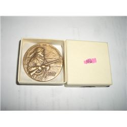 RARE 1872-1972 100 YEAR *YELLOWSTONE NATIONAL PARK* MADE BY MEDALLIAC ART CO-MEDALLION COIN COMES IN