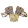 Image 1 : C. 1880 Santee Sioux beaded gauntlets
