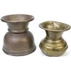 Image 1 : Collection of 2 antique brass spittoons
