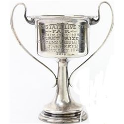 Sterling silver plated trophy dated 1911