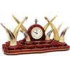 Image 1 : Steer horn mantle clock custom made by