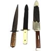 Image 1 : Collection of Three antique Bowie Knives