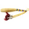 Image 1 : C. 1890's Sioux sheep horn spoon, beaded handle