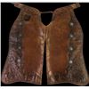 Image 1 : Large showy hand carved batwing chaps