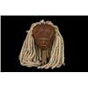 Image 1 : Cowichan Carved and Painted Dance Rattle Eagle, Shaman and Salmon Design with Wool Trim 11 1/2" H…