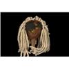 Image 2 : Cowichan Carved and Painted Dance Rattle Eagle, Shaman and Salmon Design with Wool Trim 11 1/2" H…
