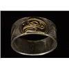 Image 1 : Kwagulth Sterling and Gold Ring Signed AHS Fine Condition…