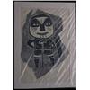 Image 1 : Inuit Stone Cut Prints 1964-1968 Fish Hunter Signed Ayagutainak + Leah Qumaluk in the Block Editi…