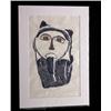 Image 1 : Inuit Stone Cut Prints 1964-1968 Fish Eater Signed Ayagutainak + Leah Qumaluk in the Block Editio…