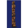 Image 2 : Older Northwest Coast Carved Three Figure Totem 12 3/4" H. Fair Condition…