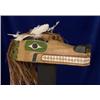 Image 1 : Carved Clayoquot Wolf Mask 1971 by Joe David with Book 18" L. Good Condition with Small Repair…