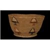 Image 1 : Thompson River Coiled Basket with Tree Imbrication 11 1/2" D. 6 1/4" H. Fair Condition…