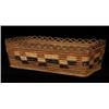 Image 1 : Salish Cedar Root Rectangular Basket with Gallery 12" L. 7" W. Fair Condition…