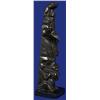Image 4 : Finely Carved Argillite Totem with Frog, Raven and Bear 7 3/4" H. Fair Condition Loss to Bear L…