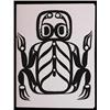 Image 1 : Robert Davidson First Silkscreen Frog from Card Series 6 1/2"x 5" Fine Condition…